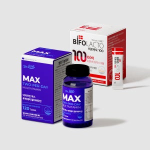 [멀티비타민+장건강SET] 닥터라인 맥스 투퍼데이 멀티 비타민+비포락토 100 유산균
