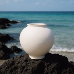 무광 백자달항아리 풍수인테리어 집들이 개업 의미있는선물 미니,중형,대형 17cm