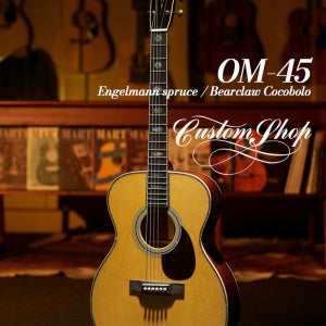 마틴기타 커스텀샵 OM-45 Engelmann Spruce Bearclaw Cocobolo(Torch Inlay Logo) C22-052932
