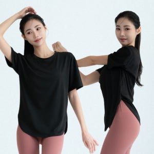 루나인 필라테스 상의 반팔 여름 요가복 필라테스 복장 운동복 S
