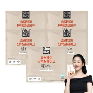 [두드림] 슬림웨이 단백질 쉐이크 곡물 흑임자 곡물맛, 45g, 5개
