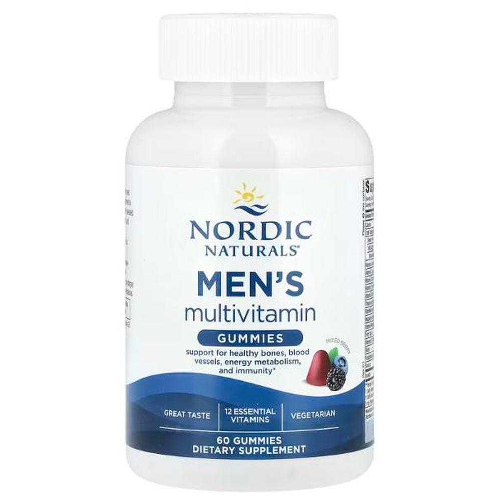 노르딕네츄럴스 <b>맨스 멀티비타민 구미</b>젤리 혼합 베리 구미젤리 60개