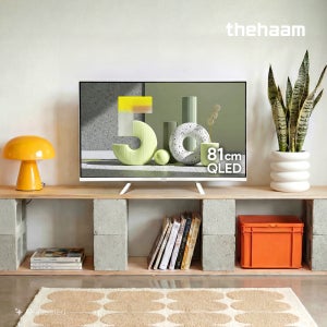 더함 스마트 구글 5.0 화이트 티비 81cm(32인치), QLED, 본체