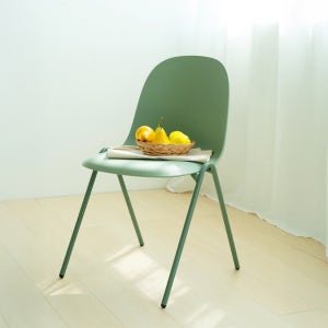 인테리어식탁의자 예쁜 카페 디자인 플라스틱 체어 버니 올리브그린