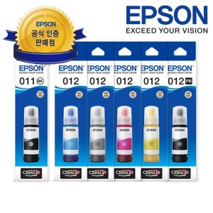 엡손 정품 T07J T07K 6색 잉크 L8160 L8180 무한잉크 011 012