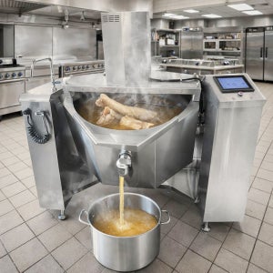 업소용 인덕션 교반형 회전국솥 700인용 350L 대용량 국솥