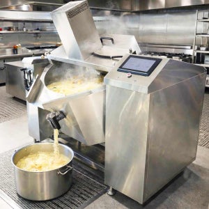 인덕션 교반형 회전국솥 700인용 350L 업소용 대용량 국솥