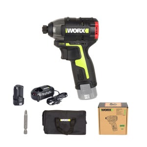 웍스 충전 임팩드라이버 전동 드릴 12V 2.0Ah 배터리 1개 BL WU132.1