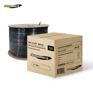 ANYPORT 옥외용 CAT6 UTP 기가 랜케이블 305M AP-6UTP-305MOD