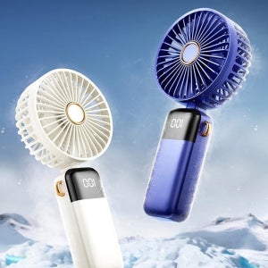 무선 휴대용 냉각 강풍 선풍기 캠핑 에어컨 접이식 손풍기