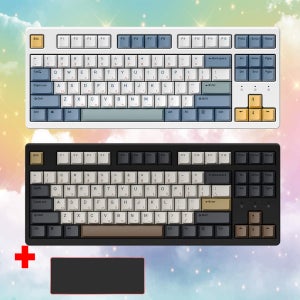 한성컴퓨터 TFG Cloud MAX CL 유무선 기계식 키보드 적축 크림치즈 또각 45g