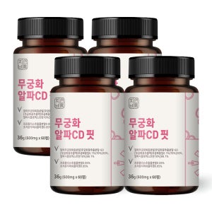 무궁 알파CD 핏 무궁화 알파시디 알파시클로덱스트린 효능 60정, 4개