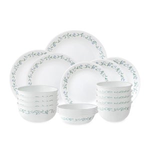 코렐 컨트리커트지 한국형 4인 18P 원형 홈세트 / 그릇 식기세트 예쁜접시 신혼부부 혼수 결혼 집들이 선물