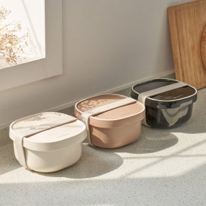 모노그람 국산 혼밥 1인 네모 미음 식기세트