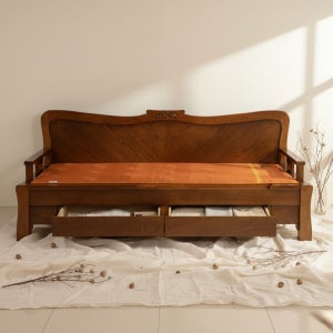 신라온돌흙침대 1001 서랍형 황토숯볼 카우치소파