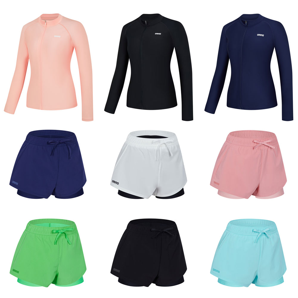 [국내매장제품] 아레나 여성 래쉬가드 수영복 세트