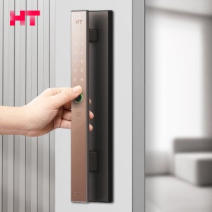 현대HT 디지털도어락 핸들고정형 즉시잠김 현관문 설치 TDL-A4001F 지문인식