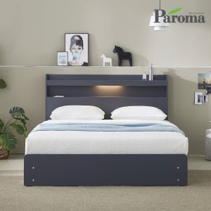 파로마 토스카 led 서랍형 수납 더블침대 D