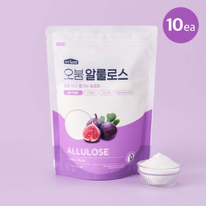 오붐 알룰로스 가루 분말 스테비아 나한과 알로로스 설탕대체 대용량 1kg, 10개입