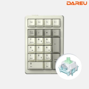 다얼유 EK21 유 무선 기계식 넘패드 넘버패드 레트로베이지 클라우드축