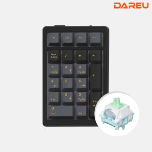 다얼유 EK21 유 무선 기계식 넘패드 넘버패드 알루비얼골드 클라우드축