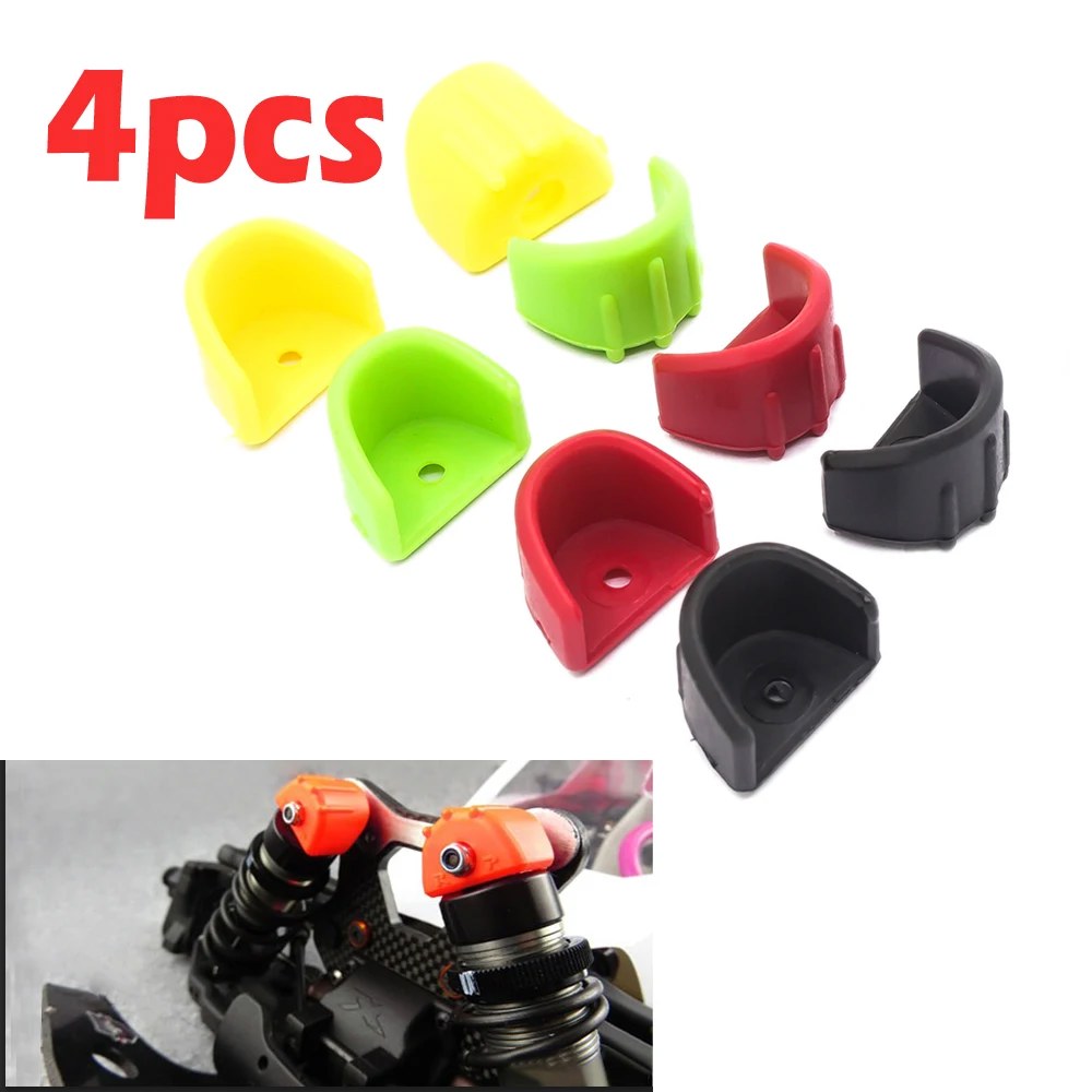 4PC 충격 흡수 프레임 보호 자동차 RC 유압 10 부품 HSP 커버 장치 빨간