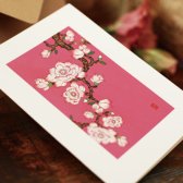 프롬앤투 분홍꽃 피어 카드 FT214-1