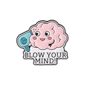 귀여운 뇌 일러스트 뱃지 세트 오픈마인드 감성 문구 굿즈 블로우