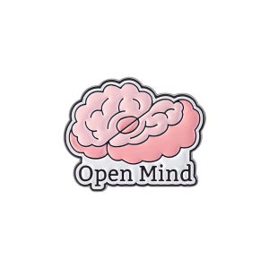 귀여운 뇌 일러스트 뱃지 세트 오픈마인드 감성 문구 굿즈 오픈