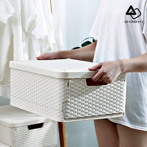 화이트 칼라 박스 접이식 수납 상자 플라스틱 틈새 공간 수납장 소형