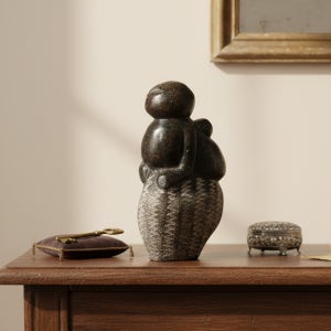 골동품 이색수집품 천연원석 아기업은 엄마