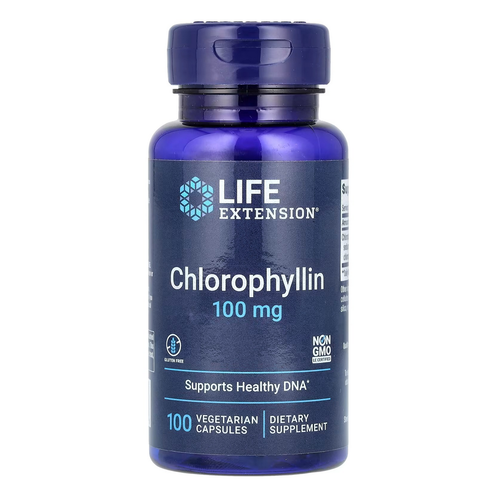 라이프익스텐션 <b>클로로필린</b> 100MG 100베지테리언 캡슐