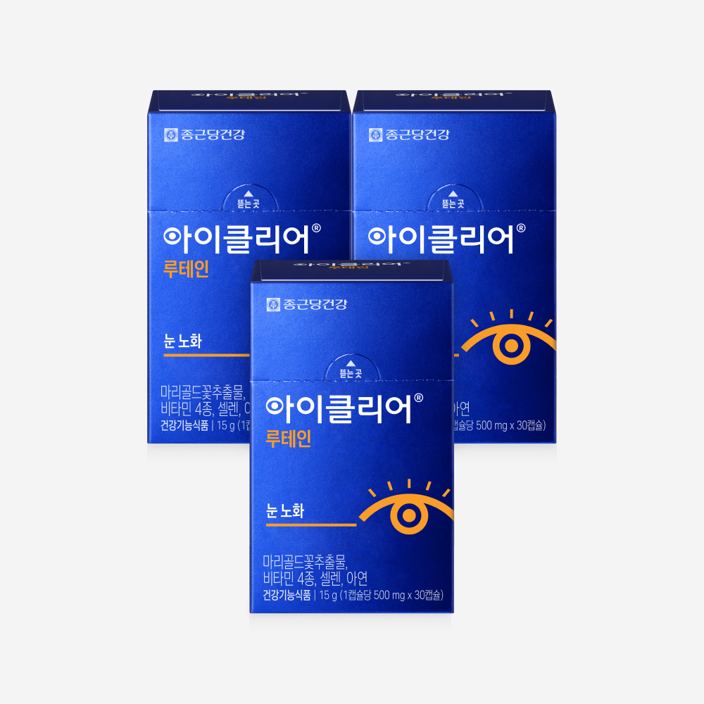 (2+1)종근당 루테인 지아잔틴 눈건강 황반색소 건조한눈 프리미엄골드 약3박스(3개월)