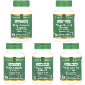 CGN 유로허브 판악스 진생 추출물 250mg 60베지캡슐 (5개세트)