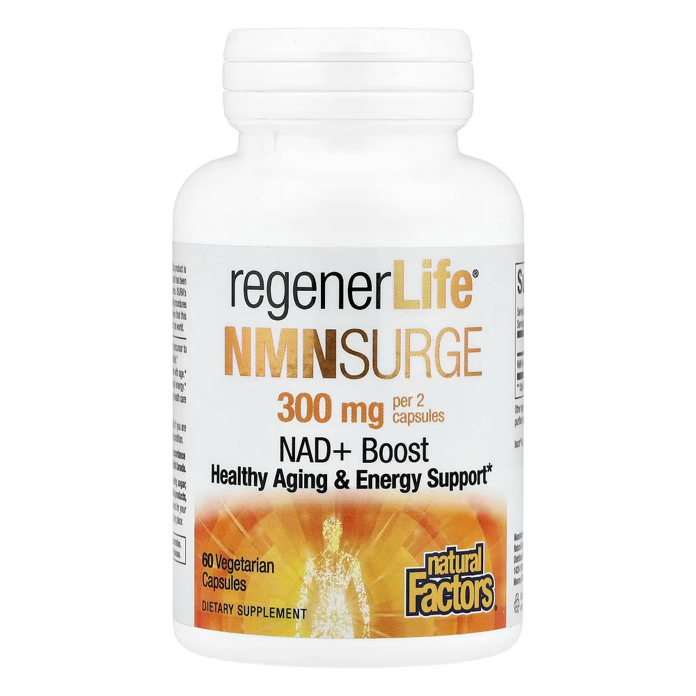 내추럴팩터스 <b>리제너라이프</b> NMN 서지 60베지테리언캡슐