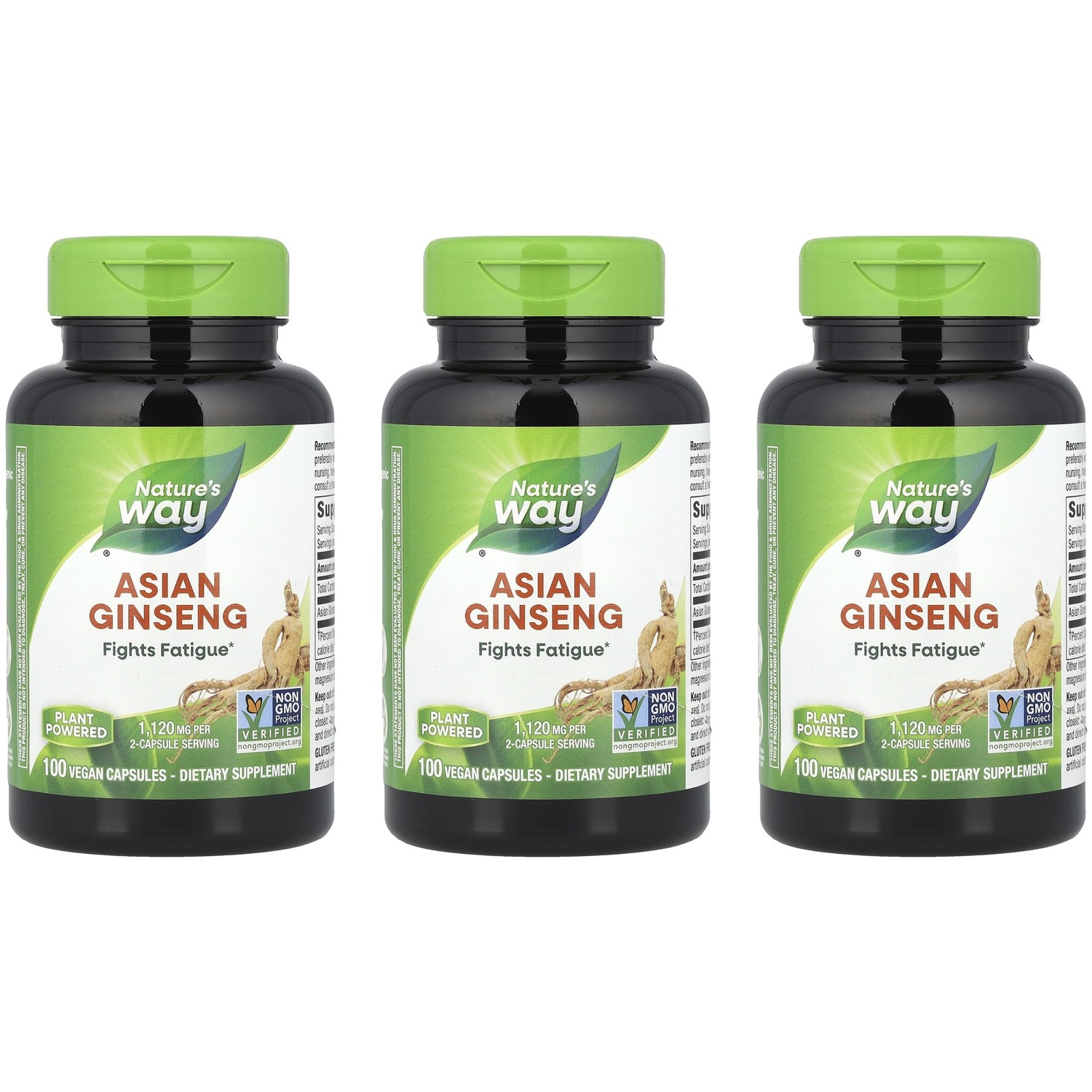 <b>네이처스웨이</b> 아시안진생 560mg 100비건캡슐 (3개세트)