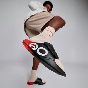 일본직송 OOFOS OOahh Sport Flex Luxe/ 우포스 우어 스포츠 플렉스 럭스 리커버리 샌들 280mm Smoke Rally