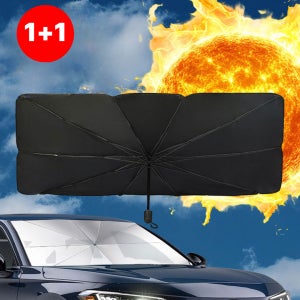 [1+1]차량용 햇빛가리개 우산형 UV차단 썬바이저