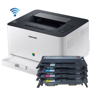 삼성 컬러 레이저 프린터 SL-C513W (토너포함) 가정용 업무용 사무용 소형 프린트기