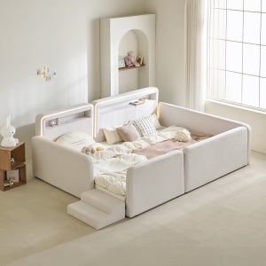 홈앤힐 루나리 하이가드 저상형 패밀리 침대 프레임 SS+K