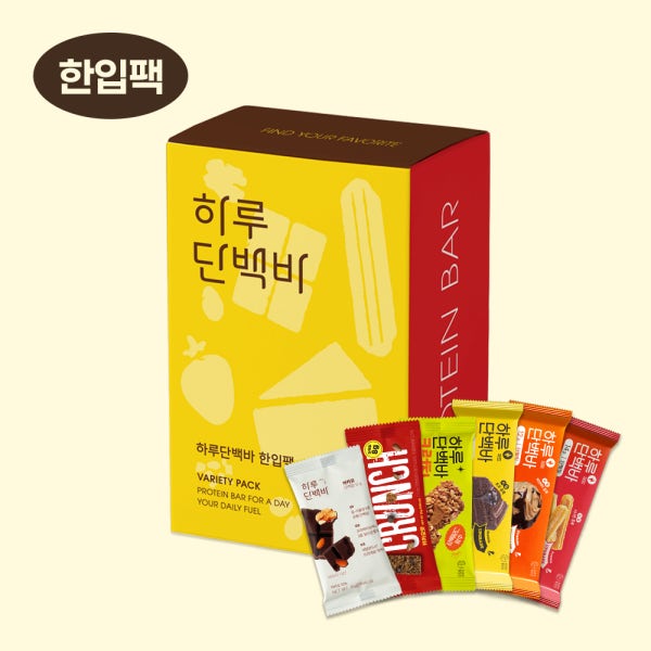 [한입팩] 하루단백바 저당간식 베스트 제품 6개입