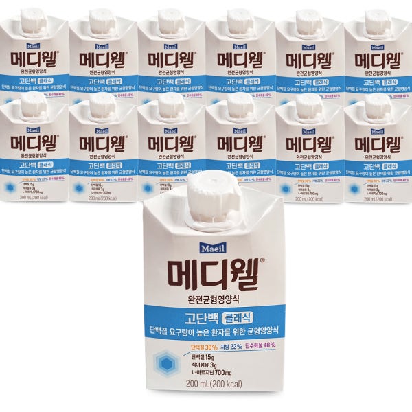 메디웰 고단백 클래식 완전 균형 영양식 환자 식사대용