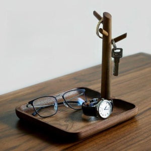 현관 열쇠 보관 현관신발장 우드트레이 나무쟁반