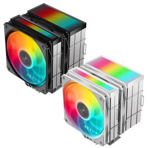 지우샥 공랭쿨러 CPU 쿨러 컴퓨터 방열 냉각 쿨링팬 공냉식쿨러 JF500 Ruby ARGB