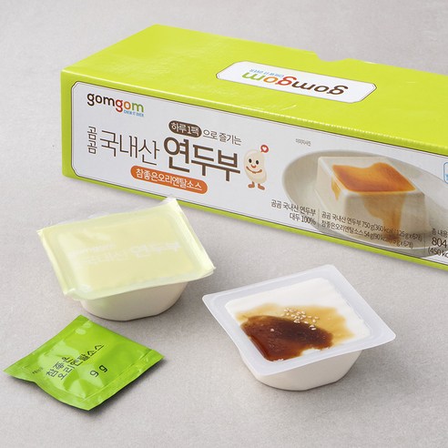 곰곰 하루1팩 국사 콩연두부+오리엔탈소스 제품 이미지