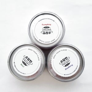 [소담한] 수제 그릭요거트 플레이버 바질 라즈베리 블루베리 180g