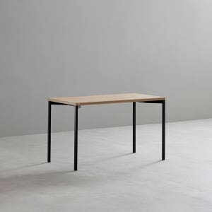 데스커 베이직 책상 (너비 800/1000/1200) 1200x600mm, 메이플+빈티지블랙