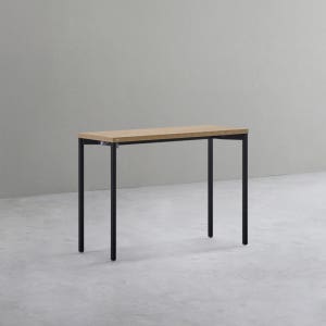 데스커 베이직 책상 (너비 800/1000/1200) 1000x400mm, 메이플+빈티지블랙