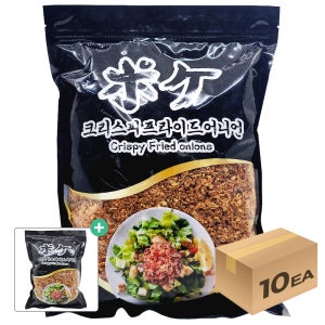유통기한25년12월 1박스) 포케 양파튀김 프라이드어니언 크런치 1kg x 10개입