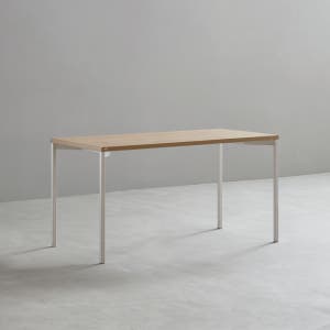데스커 베이직 책상 (너비 1400/1600) 1400x600mm, 메이플+화이트